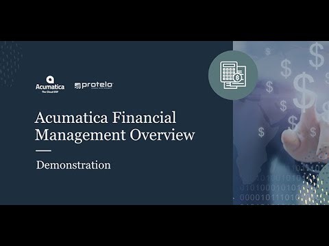 Acumatica Financial Management Demonstration