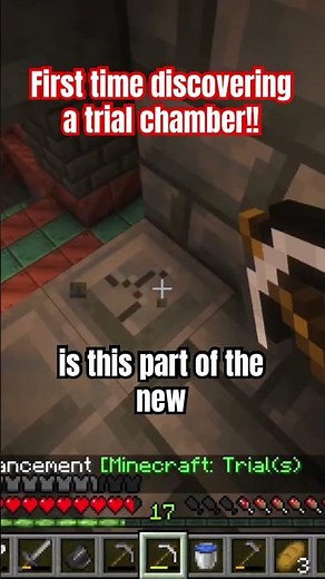 First ever Minecraft trial chamber #minecraft #minecraftbuilding