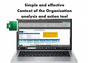 SWOT Analysis Tool - Context of the Organization Analysis and Actions. Excel Workbook - Overdue Actions Highlighted. - Etsy UK