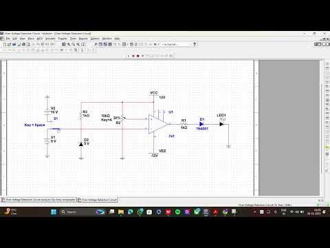 Over-Voltage Detection Circuit using an Op-Amp comparator