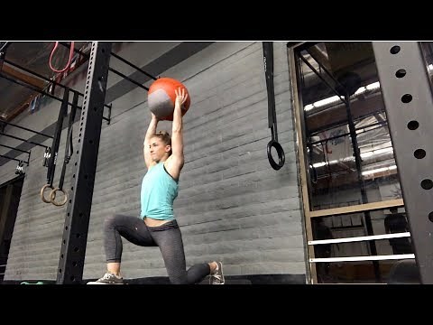 Overhead Medball Lunge