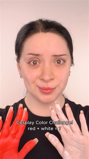 Cosplay color challenge!❤️🤍 #makeup #makeuptransition #cosplay #cosplaytransition #makeupinspo