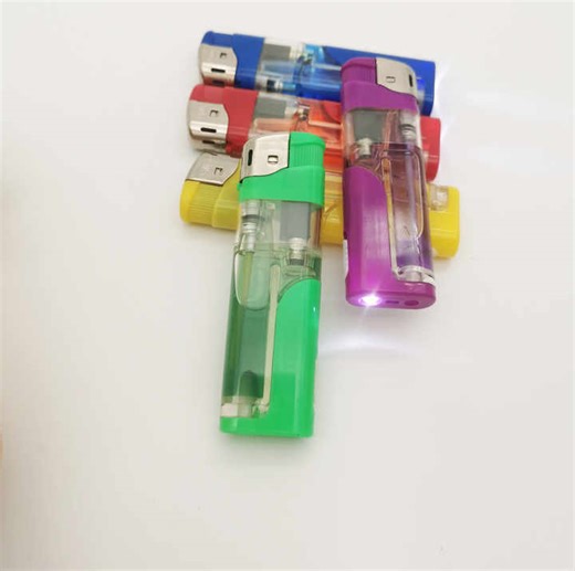 Plastic Smoking Gas Lighter Factory Encendedor Wholesale Electronic Lighters Custom Feuerzeug Led Cigarette Lighter