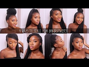 HOW TO STYLE YOUR BRAIDS/TWIST! (Protective Styles)