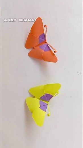 ORIGAMI BUTTERFLY EASY TUTORIAL STEP BY STEP | DIY BUTTERFLY PAPER CRAFT INSTRUCTIONS ORIGAMI WORLD