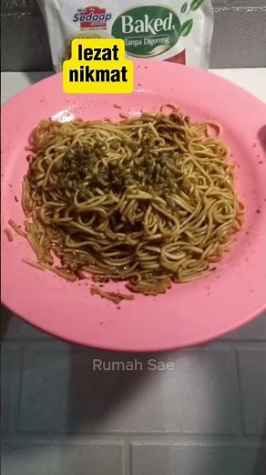 Mie Sedaap Goreng Baked Dibuat dengan Bayam Ternyata Enak Lezat Nikmat