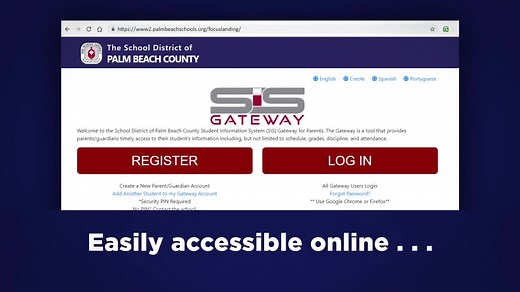 As the second week of school begins, do you know you can conveniently access student grades, attendance, graduation requirements, and more through the SIS (Student Information System) Gateway website or mobile app? Watch this video to find out about this extremely useful tool! https://www2.palmbeachschools.org/focuslanding/ | The School District of Palm Beach County