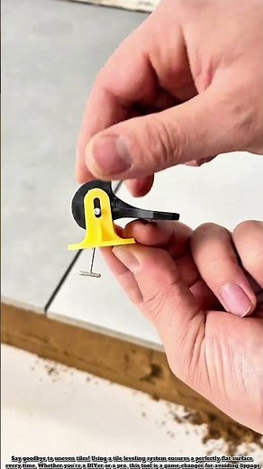 Faster, Smarter, And Straighter Tiling With Reusable Leveling Clips.#Construction#Tools #technology