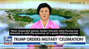 491K views · 7.3K reactions | Dear Leader Trump's Glorious Military Parade Announced On State TV | The Daily Show | Facebook
