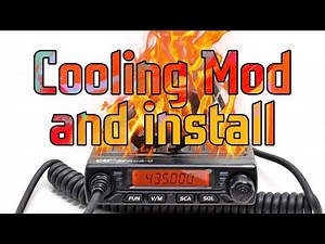 CRT Space U radio cooling mod and install for PMR 446