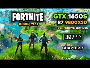 Fortnite - Competitive Settings on GTX 1650 Super Ft. 9800x3D