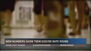 New statistics show teenage suicide rate rising