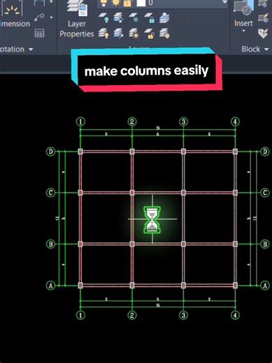 make columns in autocad #autocad #autocadtutorial #autocad2d #civilengineering #civilhd