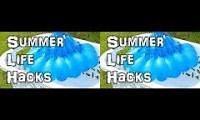 Mix of 2 videos from youtube : DaveHax Summer Life Hacks/Balloons