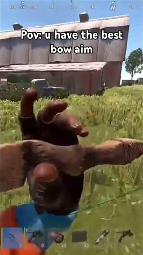 Pov: u have the best bow aim | Rust #rust #solorust #snowballer #shorts
