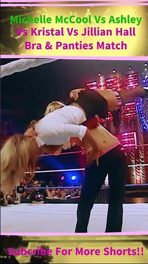 Michelle McCool Vs Ashley Vs Kristal Vs Jillian Hall Bra & Panties Match #WWE #Smackdown #Raw