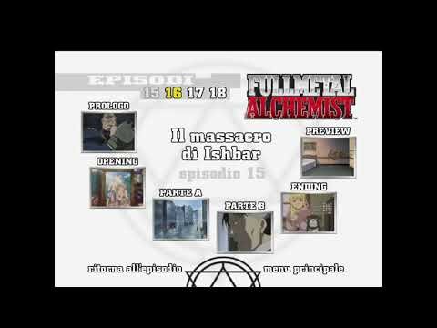Fullmetal Alchemist Vol.1 (2003/2004) di Seiji Mizushima - Menu e submenu del DVD 4 - ITA-2004