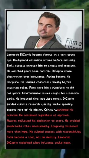 Leonardo DiCaprio – Fame Used as a Weapon for Change. fictional story.