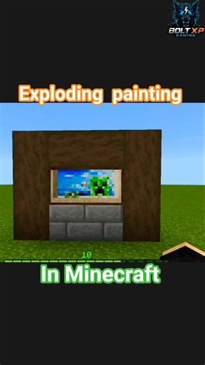 This Painting EXPLODES in Minecraft 😳💥 | Secret Build Trick
