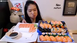 ALL SALMON Sushi & Sashimi Feast!! Sushi Rolls, Nigiri | Japanese Food Mukbang w/ Asmr Eating Sounds | Mukbang