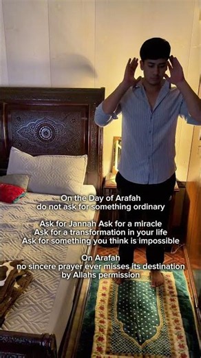 Don’t ask small on Arafah, the doors of mercy are wide open 🤍 #arshmashal #islamicvideo #muslim