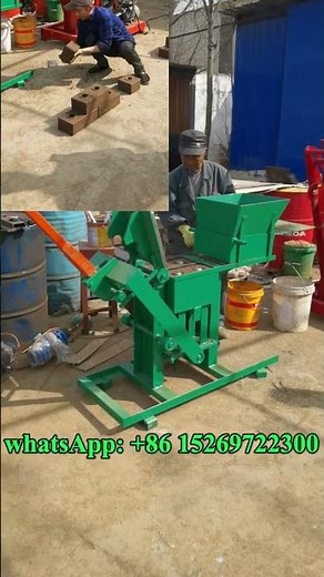 Low Cost House Solution DIY Interlocking Soil Blocks with Manual small clay brick machine #issb #btc