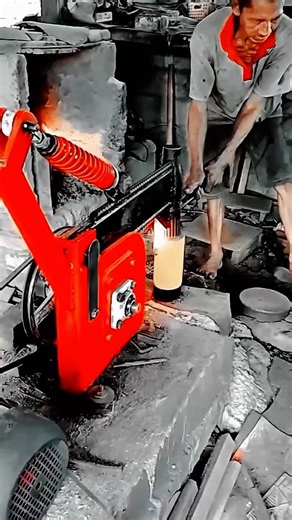 Hot Metal Forging Work Tool with Induction Furnace Heating #worktool