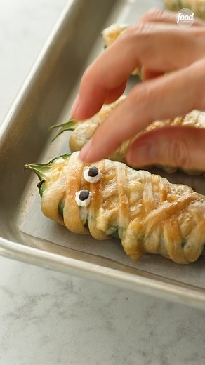 440K views · 1.1K reactions | We are *all wrapped up* in these Mummy Jalapeño Poppers  Get the recipe: https://foodtv.com/46mtJJ0 | Food Network | Facebook