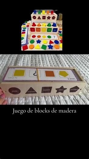 Wooden Shape Blocks for Kids - Fun Learning Game