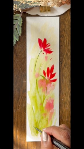 Easy florals in watercolor ♥️🎨 #easy #watercolor #watercolorpainting #reelsvideoシ #fbreels #viralreelschallenge #reelsvideo #reelsfb #trendingreel #reelsviral #explorepage #fypシ #viralreelsシ | Jubilee Das