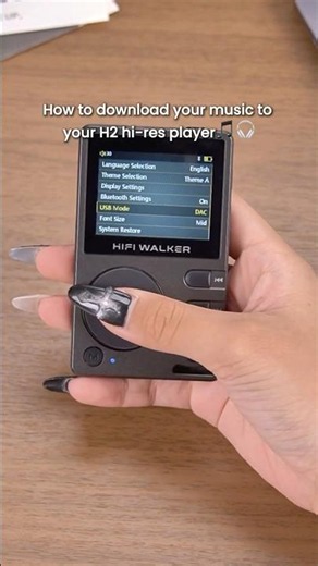 How to download your music to your H2 hifiaudio player? #hifiwalker #hifiaudio #hiresaudio #dac