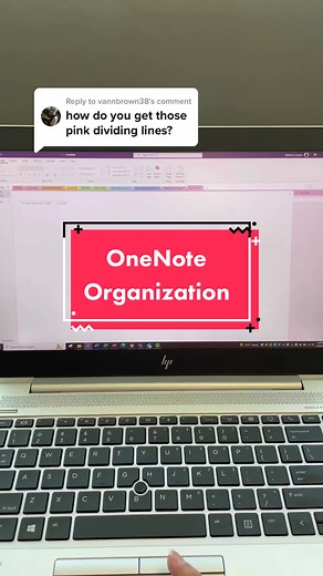Microsoft OneNote Organization: How to Add Pink Lines and Format Pages