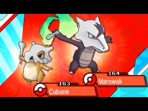 How to Catch CUBONE and Evolve it into ALOLAN MAROWAK (level 28 at night) - Pokemon Sun & Moon