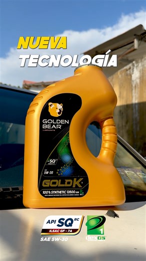 🔥 Que nada detenga tu camino. Con la nueva tecnología de Golden Bear, API SQ, tu motor se mantiene protegido y listo para rendir al máximo. | Golden Bear Lubricants