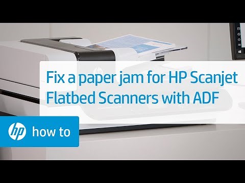Fixing Paper Jams on HP Scanjet Flatbed Scanners with an ADF | HP Scanjet | HP