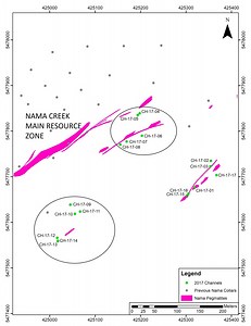Rock Tech Samples 1.38% Li2O over 2.5 metres in Channels