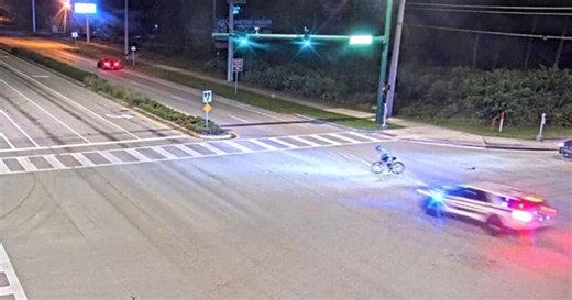 Surveillance video shows fatal crash between 79-year-old bicyclist and Martin County deputy