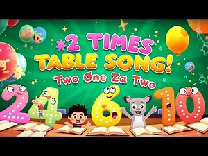Learn Tables - 2 Table with Fun Rhymes
