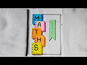 Maths Project Design /Project Work Design/Assignment Front Page /project ka design /a4 sheet model