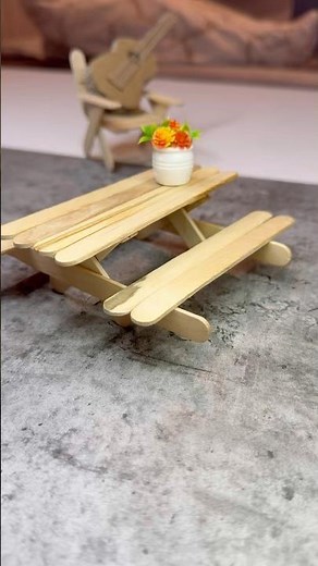 From Popsicle Sticks to Mini Furniture! 🔥 DIY Build