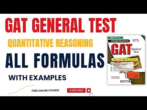 Quantitative reasoning all Formulas || Formulas with examples for GAT General Test