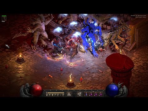 Diablo 2 Resurrected Hell Baal Run Level 99 Barbarian