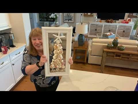 # 127 HOW TO MAKE A COASTAL CHRISTMAS TREE, WITH SEASHELLS & RESIN RESIN ART 2022