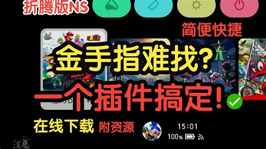 【NS萌新教程】在线金手指插件安装教程，一键下载对应游戏的金手指，这下不用到处去找金手指了！