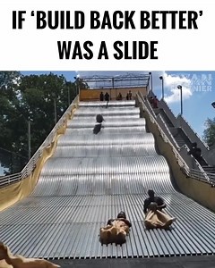 1.1M views · 21K reactions | If Build Back Better was a slide.. 藍藍  Craig R. Brittain | Ryan Fournier | Facebook