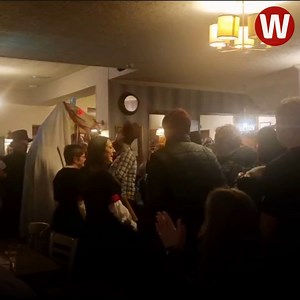 21K views · 238 reactions | This is the moment the Mari Lwyd arrived at a Cardiff pub and the whole place broke out into song  | WalesOnline | Facebook