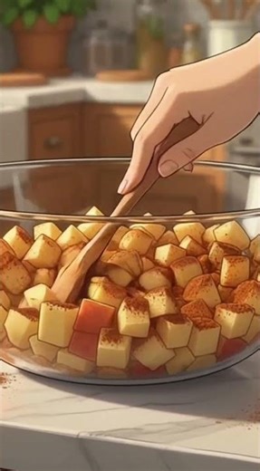 Apple Pie Cooking ASMR | Baking Animation 🍰 #youtube #ytshorts #shorts #animationshorts #animation