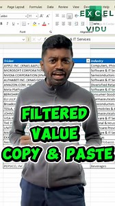 21K views · 246 reactions | Filtered Value Copy & Paste in Excel #Excel #exceltipsandtricks #excelshortcuts #excelsinhala #ExcelForBeginners #sinhala #SinhalaShorts #excelfilter | Excel With Vidu | Facebook