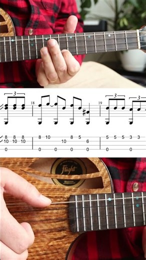 Low G Ukulele Blues Riff - Bass and Melody - Tabs #ukuleletutorial - FREE TABS