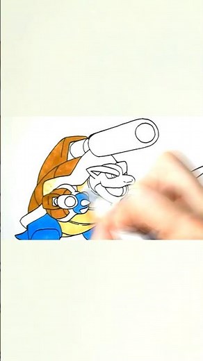 Coloring Mega Blastoise #shorts